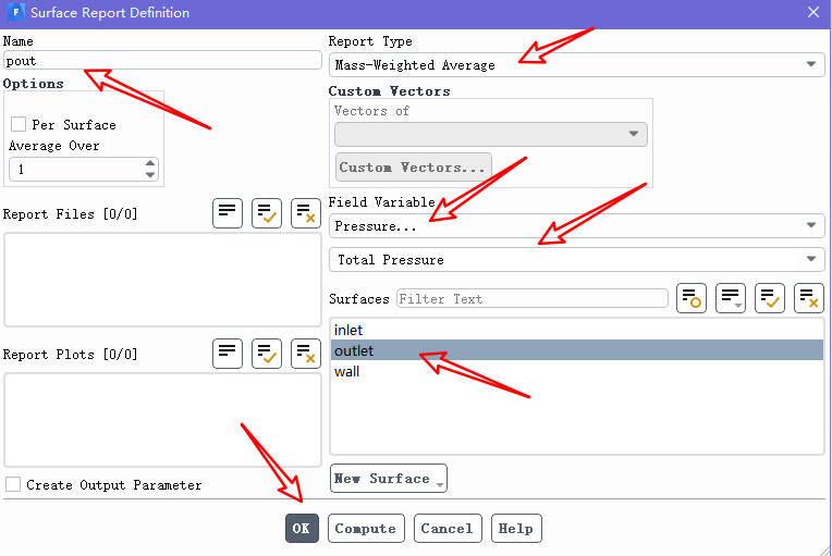 Fluent中监测扬程的公式编辑、无量纲化以及单位变更